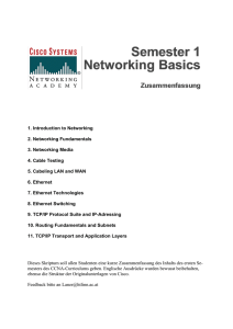 1. Introduction to Networking 2. Networking Fundamentals 3