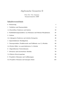 Algebraische Geometrie II