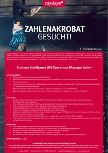 (BI) Operations Manager
