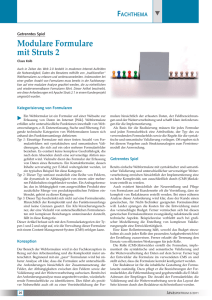 Modulare Formulare mit Struts 2