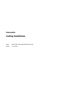 Coding Guidelines