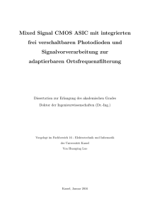 Mixed Signal CMOS ASIC mit integrierten frei