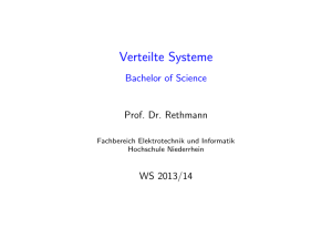 Verteilte Systeme - Hochschule Niederrhein