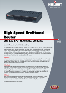 High Speed Breitband Router