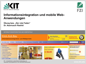 Informationsintegration und mobile Web- Anwendungen