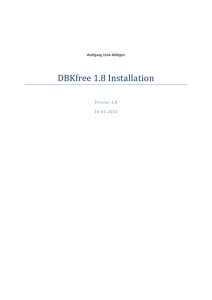 DBKfree 1.8 Installation