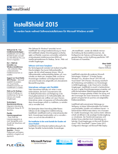 InstallShield 2015 - CCP Software GmbH