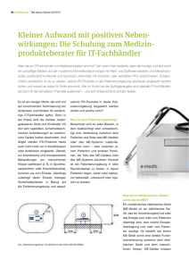 Healthcare im TAV Magazin 02/2015