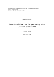 Functional Reactive Programming with Liveness Guarantees