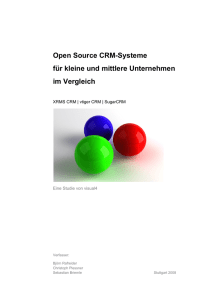 Open Source CRM-Systeme für kleine und mittlere Unternehmen im