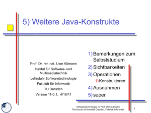 5) Weitere Java-Konstrukte