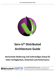 Serv-U Distributed Architecture Guide