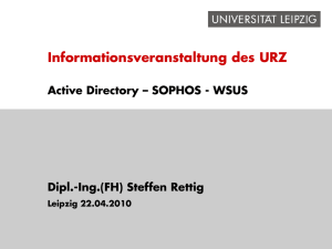 AD WSUS Sophos - Das URZ Leipzig