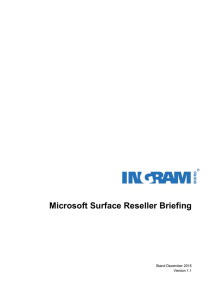 Microsoft Surface Reseller Briefing