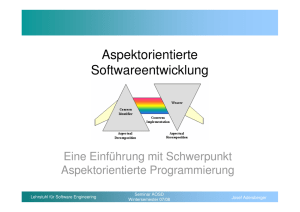 Aspektorientierte Programmierung mit AspectJ/Eclipse