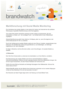 Marktforschung mit Social Media Monitoring