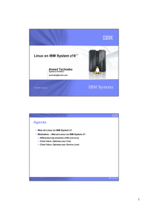Linux on IBM System z
