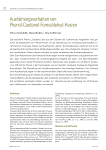 Aushärtungsverhalten von Phenol-Cardanol-Formaldehyd