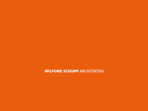 Unternehmenspräsentation - Wilford Schupp Architekten