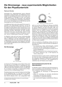 Die Stromzange - neue experimentelle Möglichkeiten für den