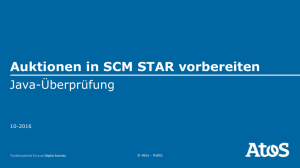 Auktionen in SCM STAR vorbereiten