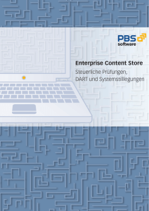 Enterprise Content Store Enterprise Content Store