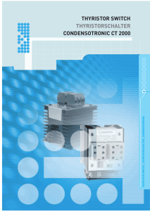 thyristor switch thyristorschalter condensotronic ct 2000