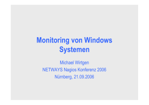 Monitoring von Windows Systemen