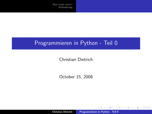 Programmieren in Python