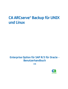 CA ARCserve Backup für UNIX und Linux