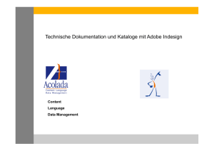 Vortrag Adobe InDesign und XML