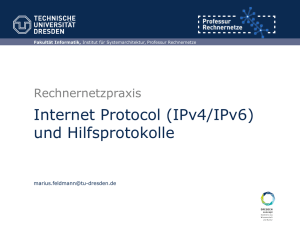 Internet Protocol (IPv4/IPv6) und Hilfsprotokolle