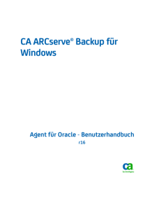 CA ARCserve Backup für Windows