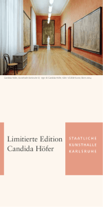 Limitierte Edition Candida Höfer - Staatliche Kunsthalle Karlsruhe