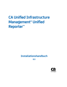 CA Unified Infrastructure Management Unified Reporter