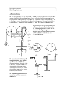 Hochschule Konstanz 1 FEM-Übung Halterung Aufgabe Halterung