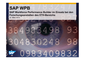 SAP Workforce Performance Builder WPB