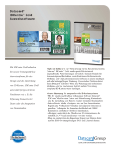 Datacard® IDCentre™ Gold Ausweissoftware