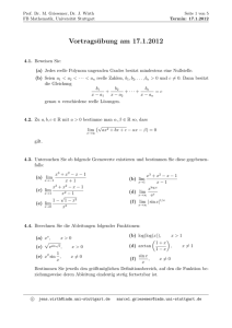 Stetige Funktionen, Grenzwerte und Ableitungen