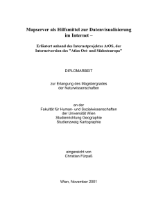 Mapserver als Hilfsmittel zur Datenvisualisierung im Internet