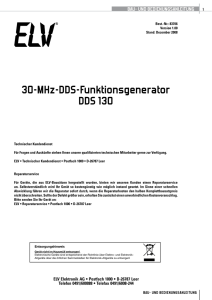 30-MHz-dds-Funktionsgenerator dds 130