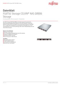 Datenblatt FUJITSU Storage CELVIN® NAS QR806 Storage