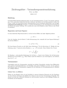 Züchtungslehre - Varianzkomponentenschätzung - Charlotte-NGS