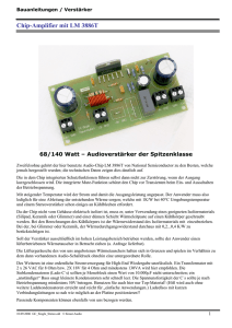 Chip-Amplifier mit LM 3886T