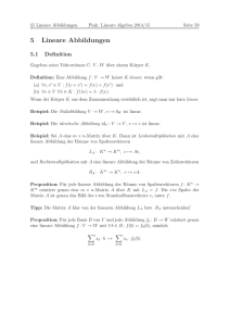 Lineare Abbildungen - D-MATH