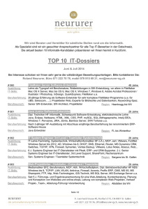 TOP 10 IT-Dossiers