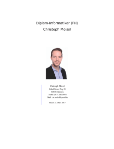 Diplom-Informatiker (FH) Christoph Moissl