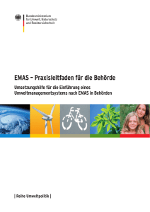 EMAS – Praxisleitfaden für die Behörde: Umsetzungshilfe für die