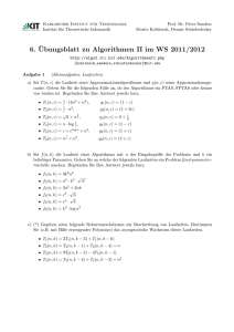 6. ¨Ubungsblatt zu Algorithmen II im WS 2011/2012