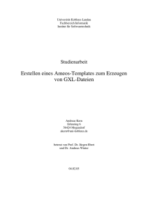 Erstellen eines Ameos-Templates zum Erzeugen von GXL